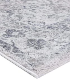 Miss Amara Iman Blue Ivory And Stone Grey Transitional Distressed Rug All Rugs