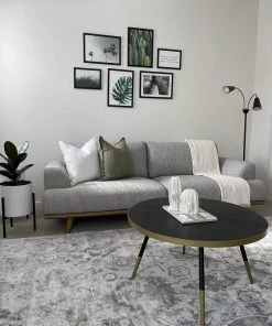 Miss Amara Iman Blue Ivory And Stone Grey Transitional Distressed Rug All Rugs