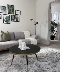 Miss Amara Iman Blue Ivory And Stone Grey Transitional Distressed Rug All Rugs