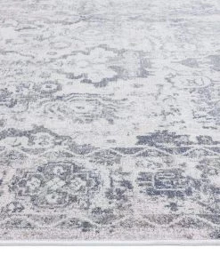 Miss Amara Iman Blue Ivory And Stone Grey Transitional Distressed Rug All Rugs