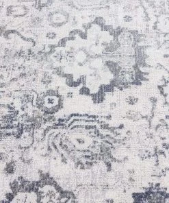 Miss Amara Iman Blue Ivory And Stone Grey Transitional Distressed Rug All Rugs