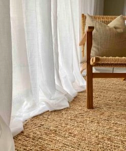 Miss Amara Raven Natural Tan Braided Jute Rug