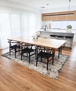 Miss Amara All Rugs Imran Black Grey And Ivory Traditional Distressed Rug