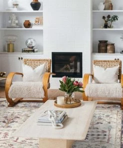 Miss Amara All Rugs Indiana Blue And Purple Multi-Colour Distressed Rug