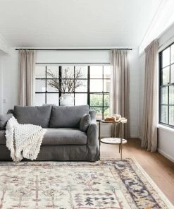 Miss Amara All Rugs Indiana Blue And Purple Multi-Colour Distressed Rug