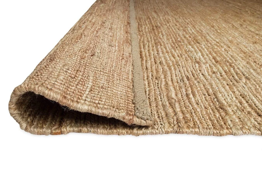 Miss Amara Raven Natural Tan Braided Jute Rug