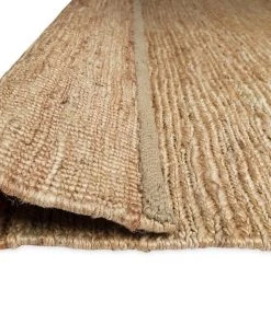 Miss Amara Raven Natural Tan Braided Jute Runner Rug