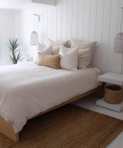 Miss Amara All Rugs Indigo Natural Tan Braided Jute Rug