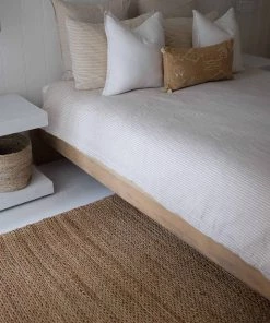 Miss Amara All Rugs Indigo Natural Tan Braided Jute Rug