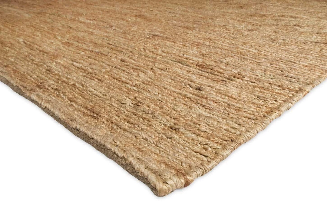 Miss Amara Raven Natural Tan Braided Jute Rug