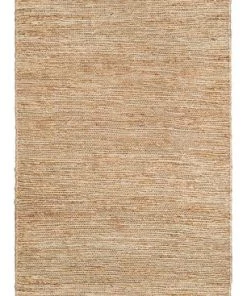 Miss Amara Raven Natural Tan Braided Jute Runner Rug