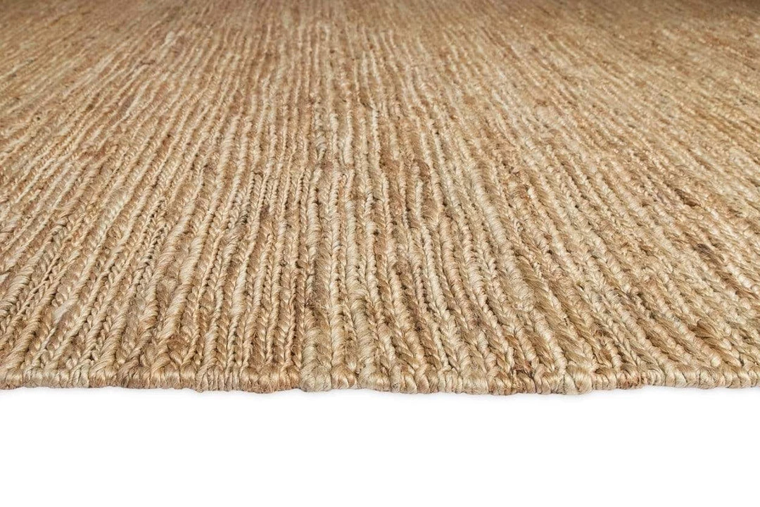 Miss Amara Raven Natural Tan Braided Jute Rug