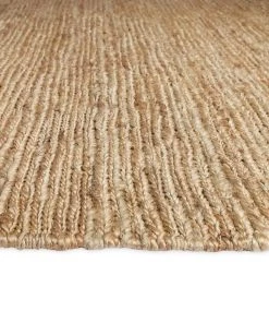 Miss Amara Raven Natural Tan Braided Jute Runner Rug