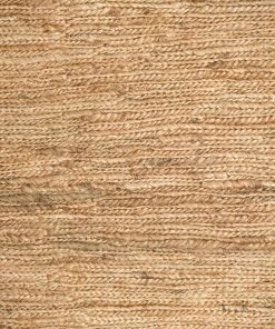 Miss Amara Raven Natural Tan Braided Jute Runner Rug