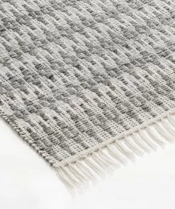 Miss Amara Ines Ivory & Grey Flatweave Indoor Outdoor Rug
