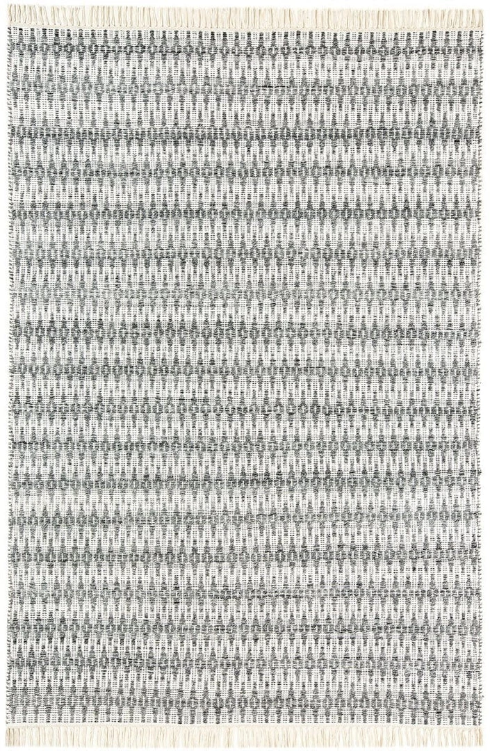 Miss Amara Ines Ivory & Grey Flatweave Indoor Outdoor Rug