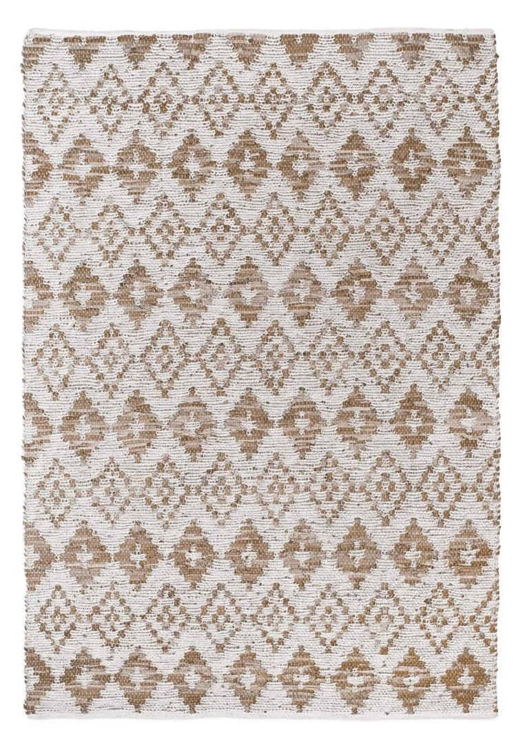 Miss Amara Inga Beige And Cream Tribal Rug