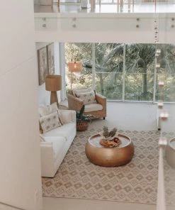 Miss Amara Inga Beige And Cream Tribal Rug