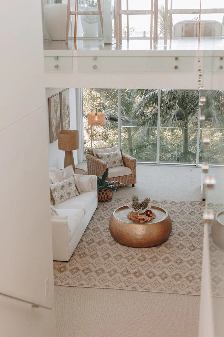 Miss Amara Inga Beige And Cream Tribal Rug