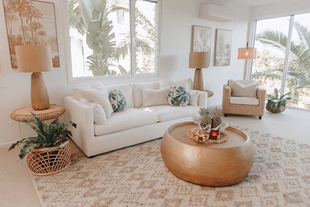 Miss Amara Inga Beige And Cream Tribal Rug