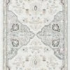Miss Amara All Rugs Ingrid Cream Blue And Pink Traditional Floral Runner Rug