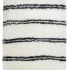 Miss Amara Irina Ivory And Charcoal Grey Shag Indoor Mat
