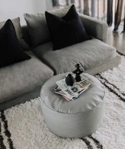 Miss Amara Irina Ivory And Charcoal Grey Shag Rug All Rugs