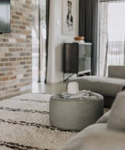 Miss Amara Irina Ivory And Charcoal Grey Shag Rug All Rugs