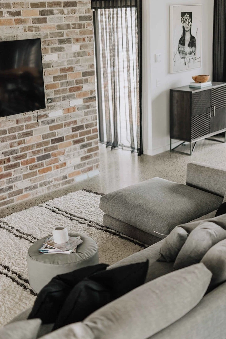 Miss Amara Irina Ivory And Charcoal Grey Shag Rug All Rugs