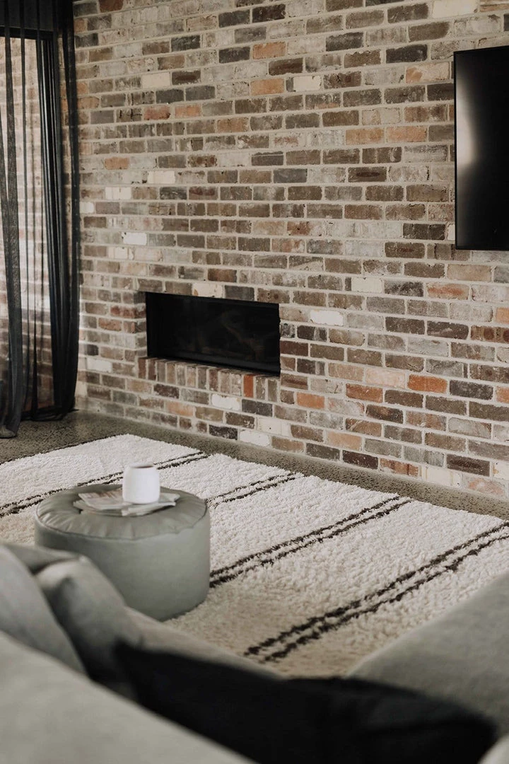 Miss Amara Irina Ivory And Charcoal Grey Shag Rug All Rugs