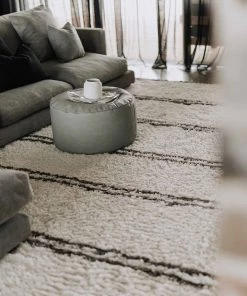 Miss Amara Irina Ivory And Charcoal Grey Shag Rug All Rugs