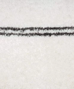 Miss Amara Irina Ivory And Charcoal Grey Shag Rug All Rugs