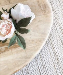 Miss Amara Isabella Marbled Ivory And Beige Braided Rug