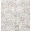 Miss Amara All Rugs Isla Cream Grey And Blue Traditional Bordered Floral Rug