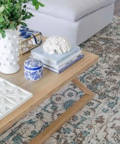 Miss Amara All Rugs Isla Cream Grey And Blue Traditional Bordered Floral Rug