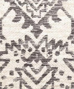 Miss Amara Issey Ivory And Grey Tribal Runner Rug All Rugs