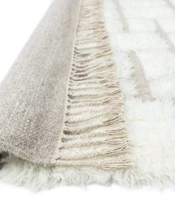 Miss Amara Ivry Geometric Wool Shag Rug All Rugs