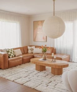 Miss Amara Ivry Geometric Wool Shag Rug All Rugs