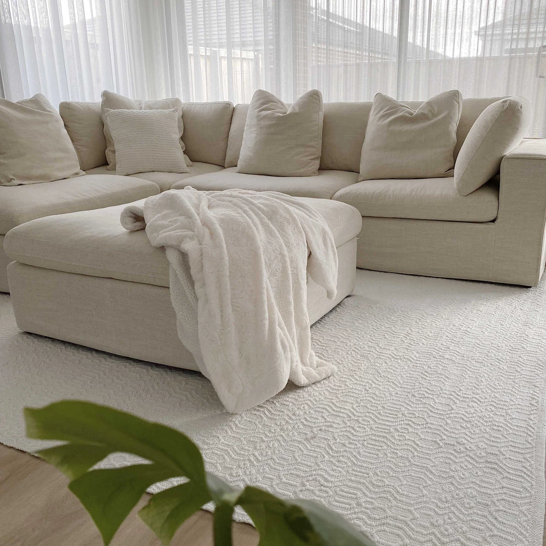 Miss Amara All Rugs Ivy Ivory Indoor Outdoor PET Rug