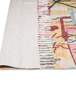 Miss Amara Izzie Red Yellow And Blue Abstract Tribal PET Rug All Rugs