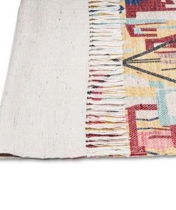 Miss Amara Izzie Red Yellow And Blue Abstract Tribal PET Runner Rug
