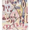 Miss Amara Izzie Red Yellow And Blue Abstract Tribal PET Runner Rug
