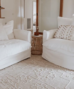 Miss Amara All Rugs Jacklyn Ivory And Cream Floral Distressed Rug