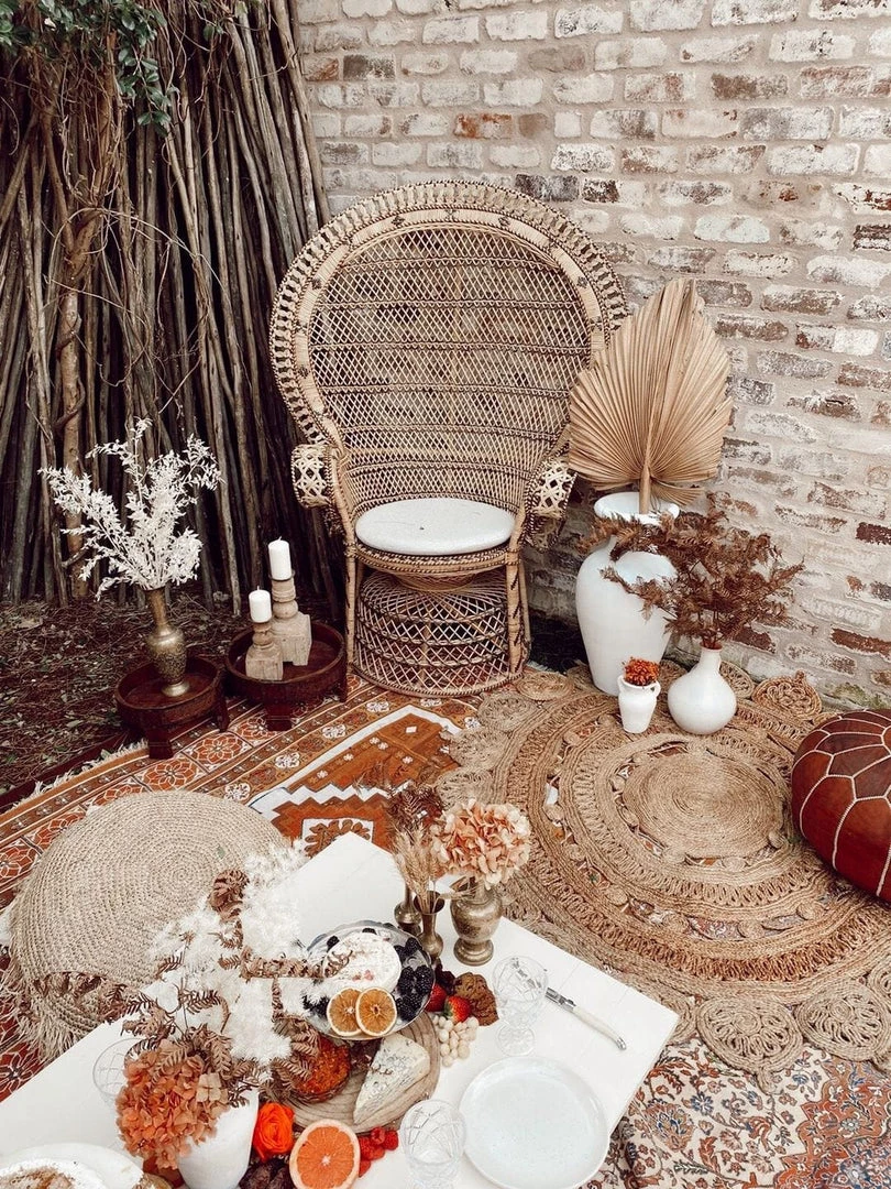 Miss Amara Jayde Natural Hand Woven Round Jute Rug All Rugs