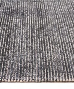 Miss Amara Jena Black And White Hand Loomed Cotton Rug All Rugs