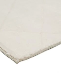 Miss Amara All Rugs Jessa Ivory Cream Diamond Shag Rug