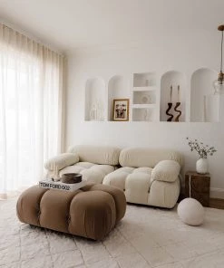 Miss Amara All Rugs Jessa Ivory Cream Diamond Shag Rug