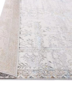 Miss Amara Jodhi Cream Blue And Tan Faded Traditional Rug All Rugs