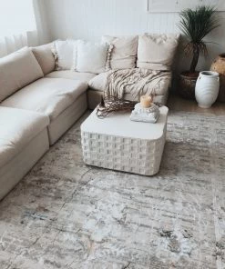 Miss Amara Jodhi Cream Blue And Tan Faded Traditional Rug All Rugs