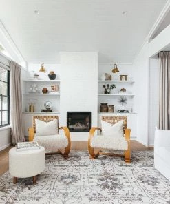 Miss Amara Jodhi Cream Blue And Tan Faded Traditional Rug All Rugs